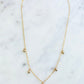 gold dainty necklace