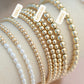 gold filled bead bracelet set