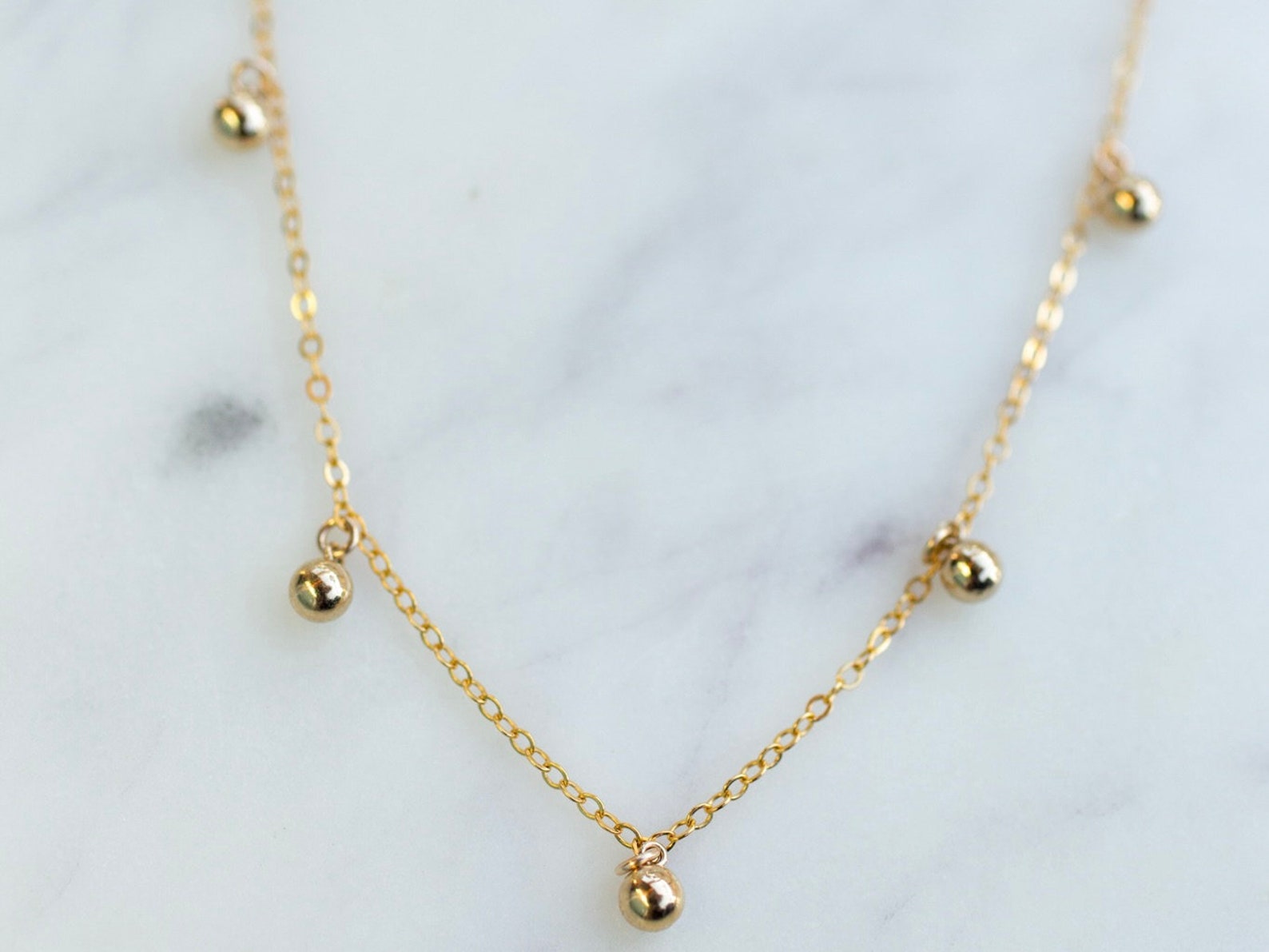 gold filled layering Necklace 