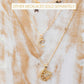 gold moon pendant necklace
