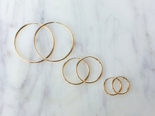 Load image into Gallery viewer, Gold Filled Endless Hoops
