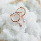 Rose Gold Classic Sparkle Hoops