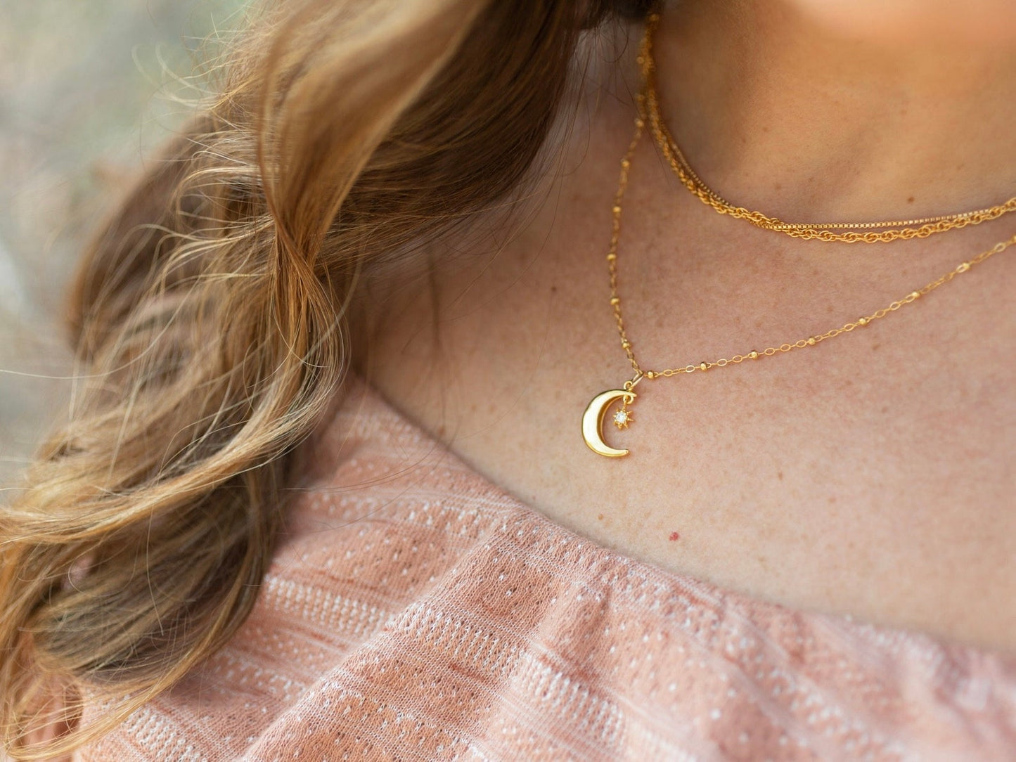 Moon Star Necklace