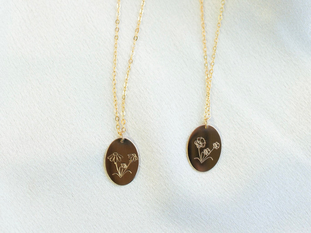 Daisy Necklace | Poppy Necklace |