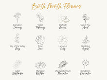 Load image into Gallery viewer, Small Birth Flower Necklace
