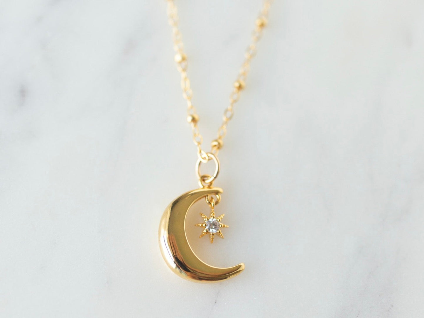 Moon Star Necklace