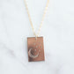 Moon and Stars Rectangle Necklace