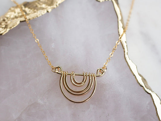 Gold Rainbow Necklace