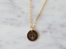 Load image into Gallery viewer, Heart Peace Sign Necklace

