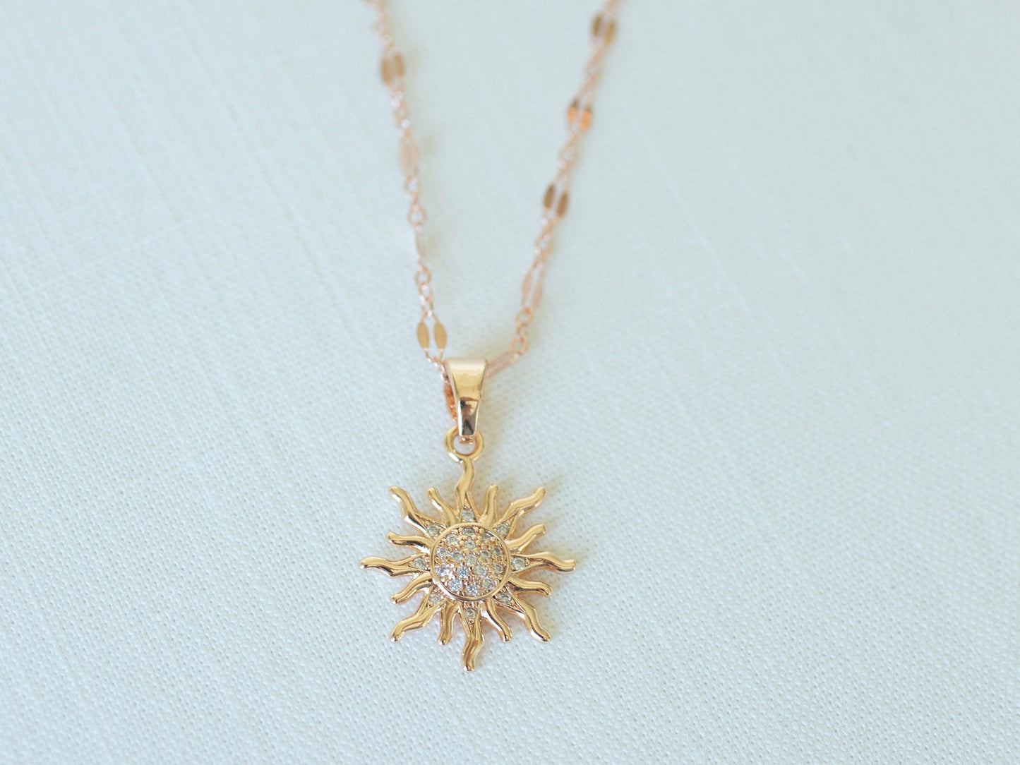Rose Gold Sunshine Necklace