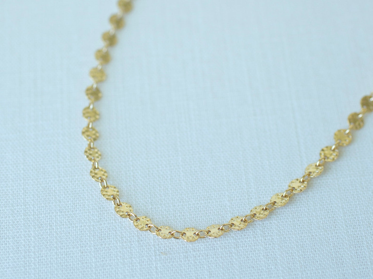 Hammered Poppy Necklace