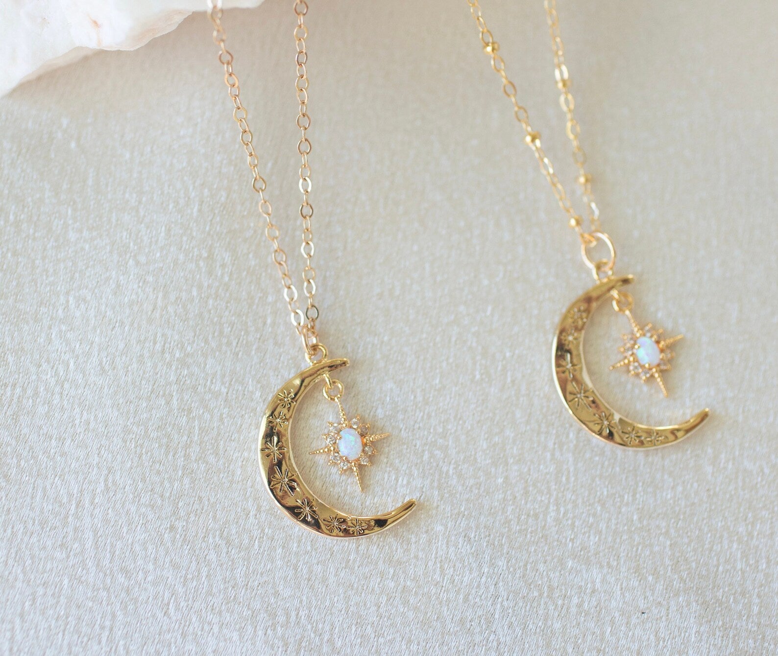 Estella Bartlett | Silver Plated Moon and Star Necklace