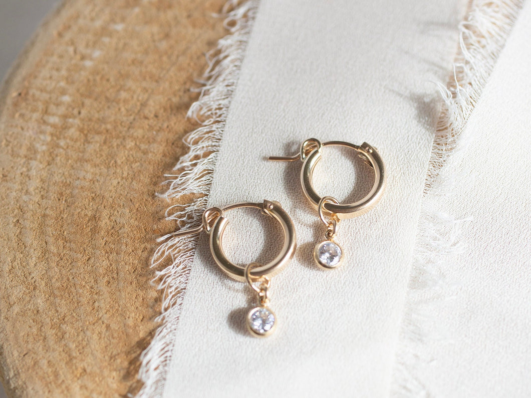Gold Classic Sparkle Earring