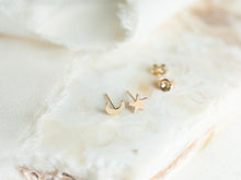 Load image into Gallery viewer, Moon and Star Earrings
