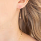 Rose Gold Sparkle Threader Earrings