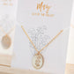 necklace with birth month flower
