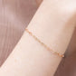paperclip necklace rose gold