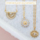 rainbow necklace gold