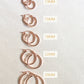 rose gold earrings hoops