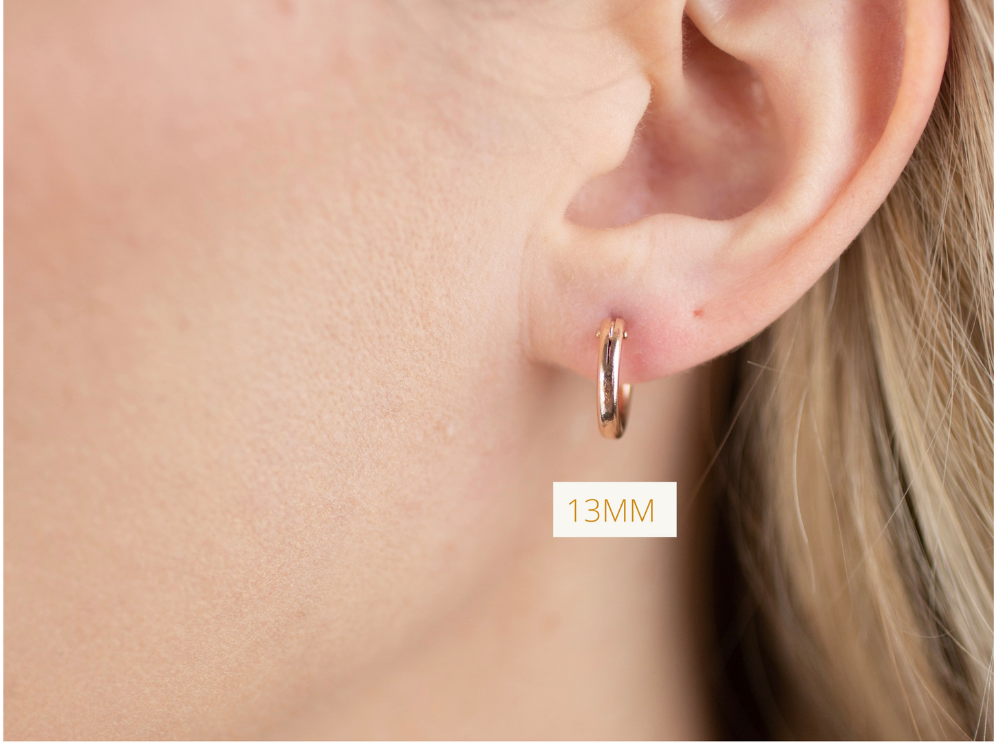 rose gold hoop earrings