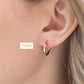 rose gold hoops earrings