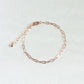 rose gold paper clip necklace