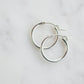 sterling silver hoops earrings