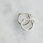 sterling silver hoops earrings