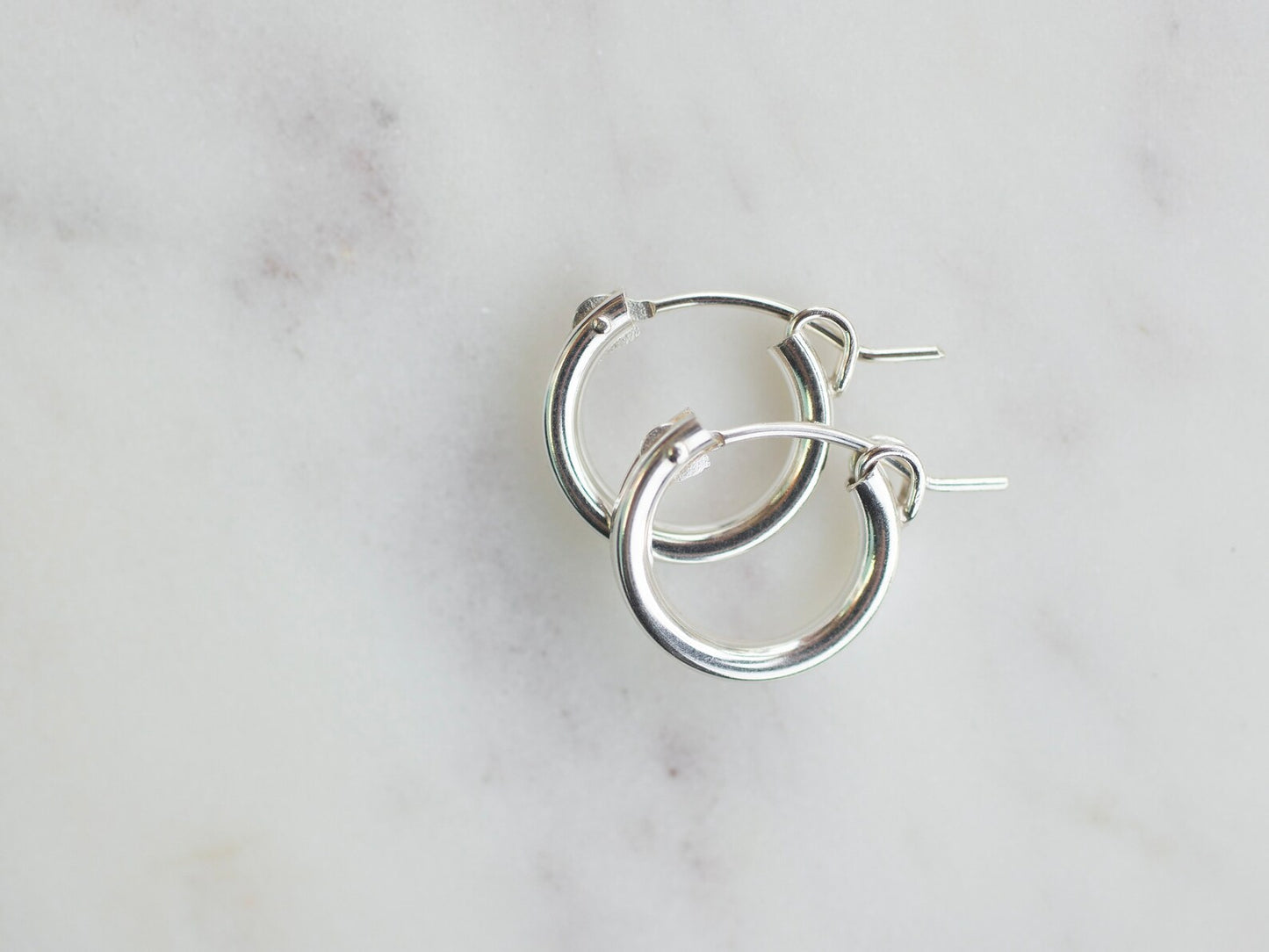 sterling silver hoops earrings