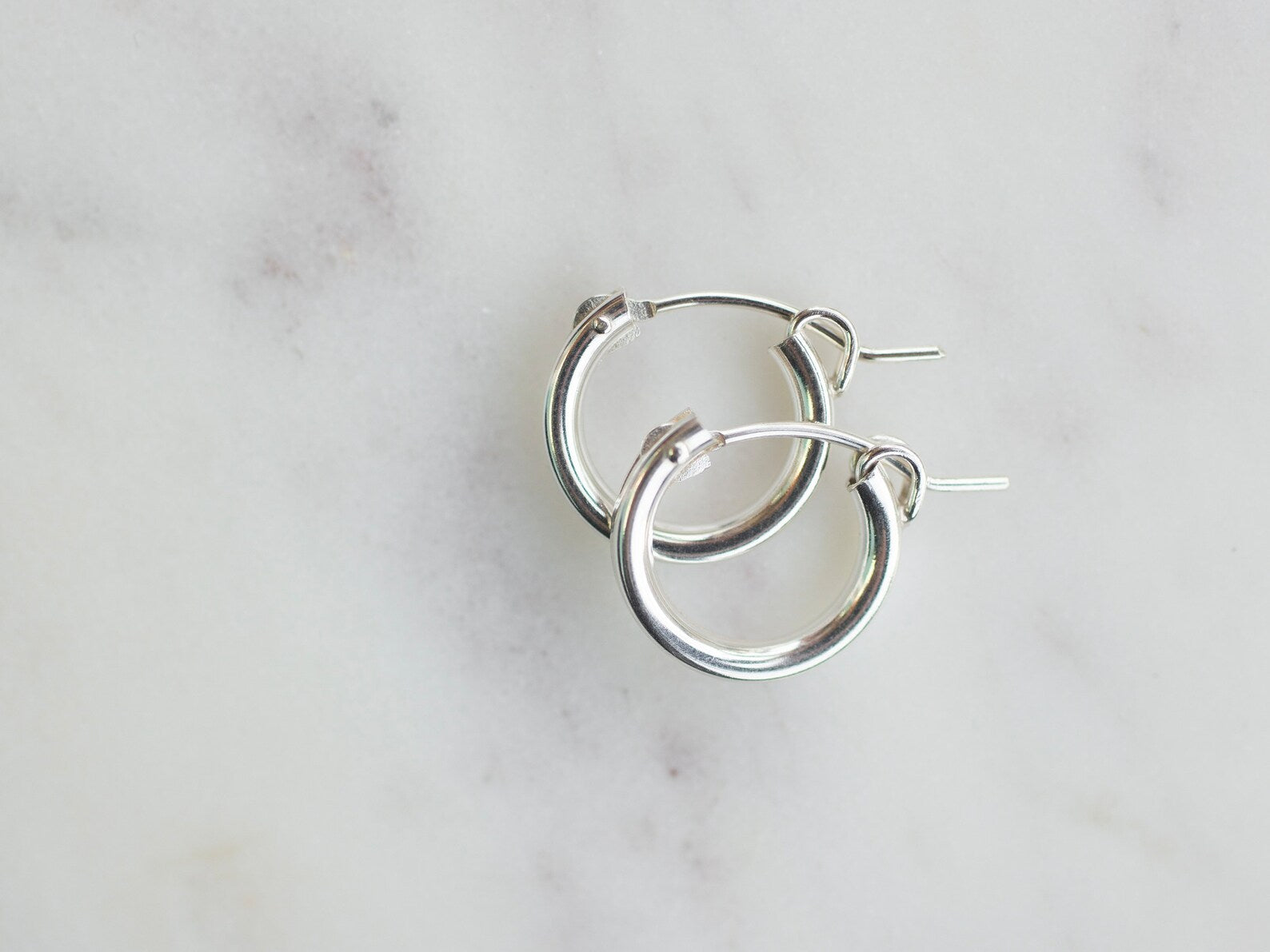 sterling silver hoops earrings